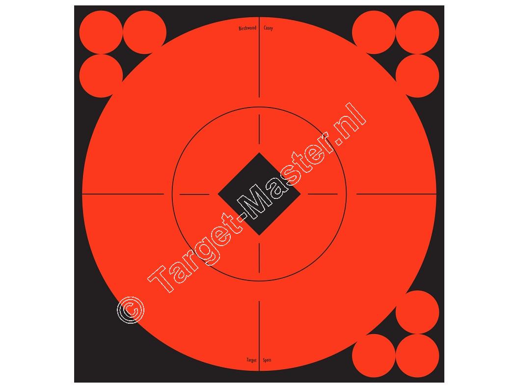 Birchwood Casey TARGET SPOTS Zelf Klevende Doelen ROOD 15 Centimeter